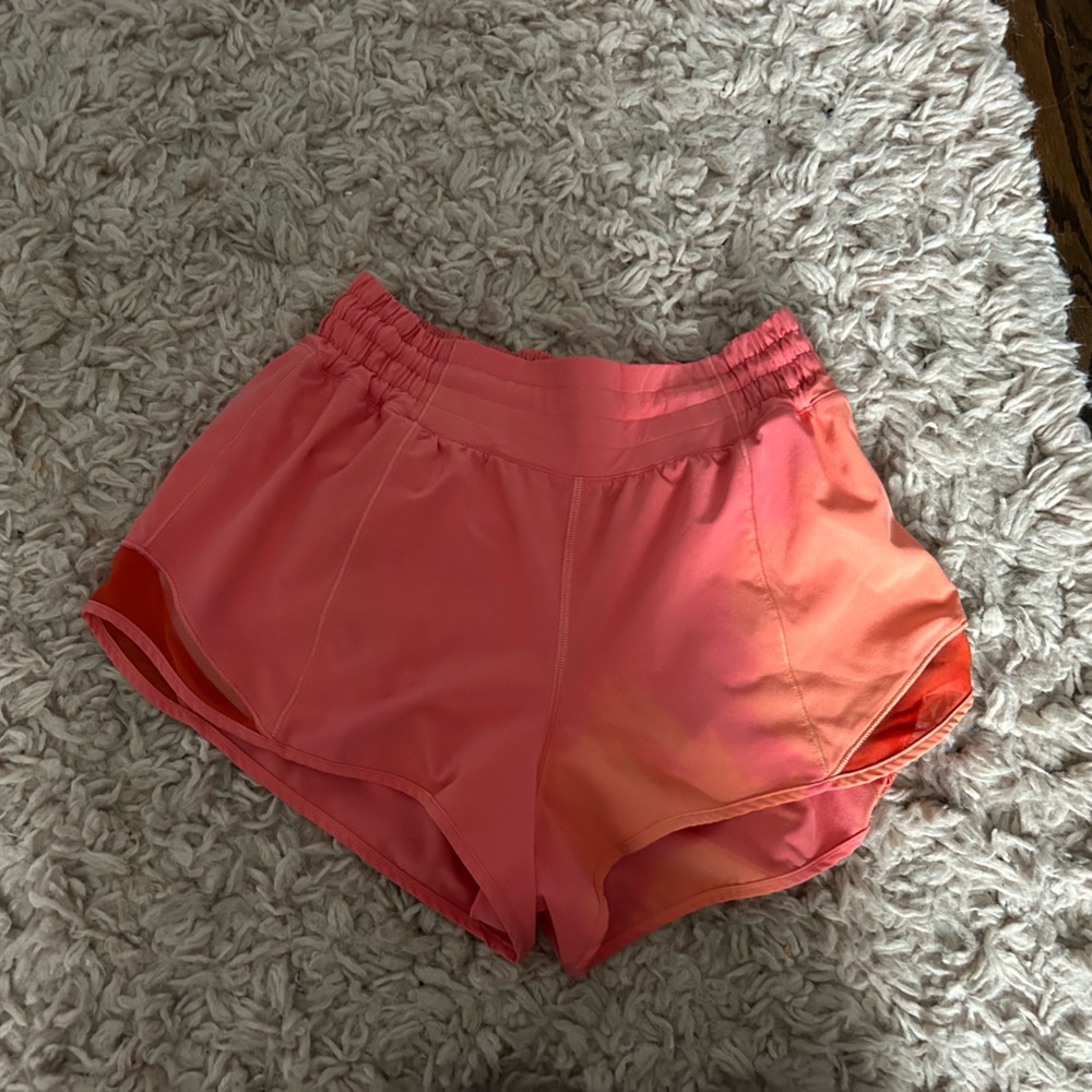 Coral hotty hot high rise shorts